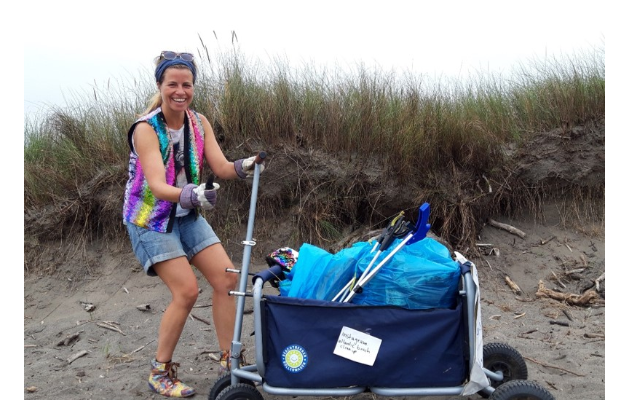 Atlantic beach clean-up with a laughter 2020